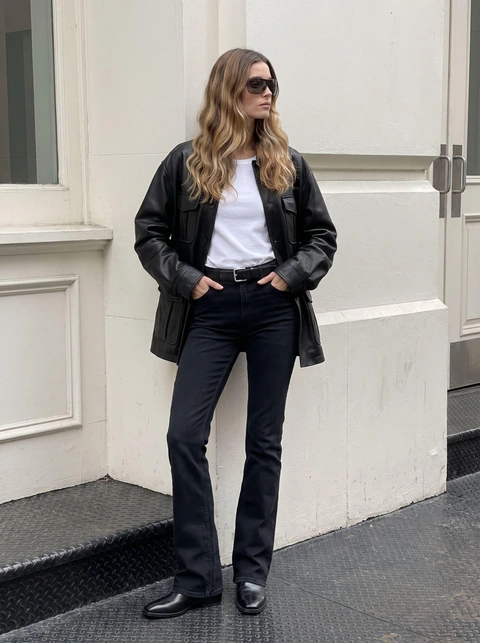 Кожаный акцент